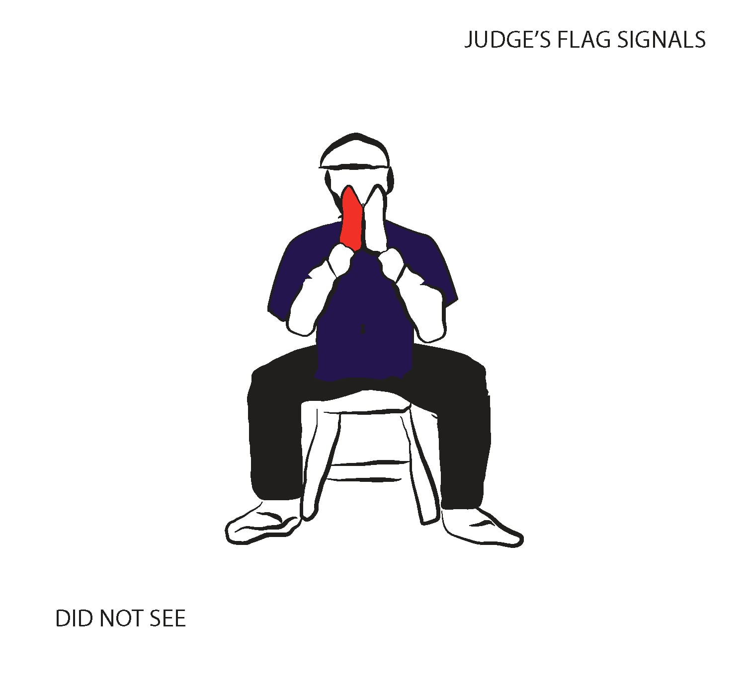 Juez indicando que no observó la acción